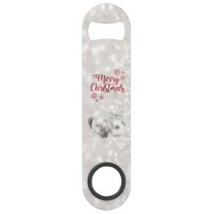 Elegant ,Christmas Balls,Glittery Bokeh Speed Bottle Opener