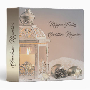 Elegant Christmas Balls,Lantern 3 Ring Binder
