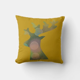 Elegant Christmas Bokeh Reindeer Head Decorative