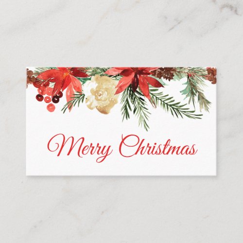 Elegant Christmas Business Card