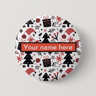 Elegant Christmas Button