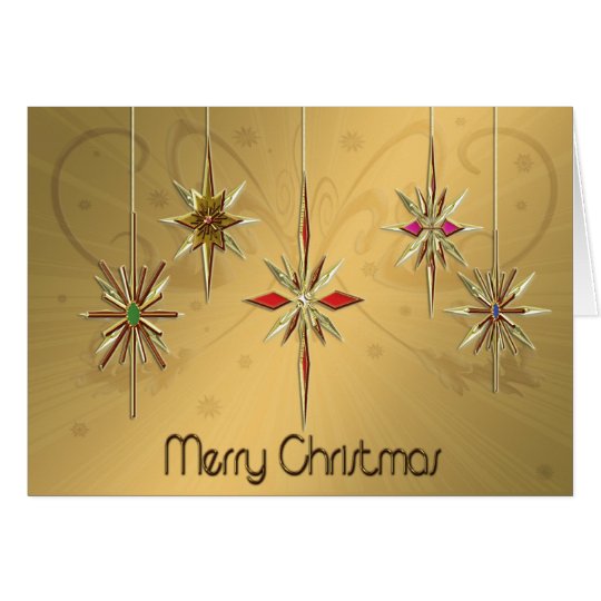 Elegant Christmas card with ornaments
