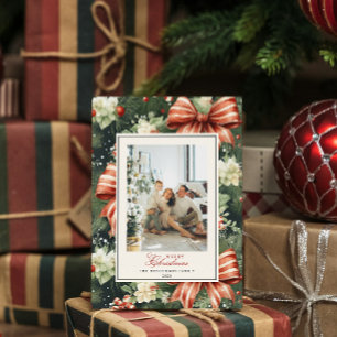 Elegant Christmas Cheer Personalized Holiday Card