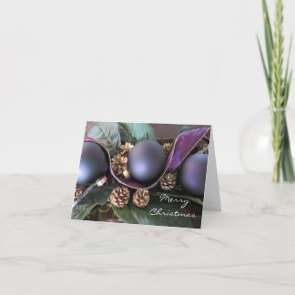 Elegant Christmas Decorations Holiday Card