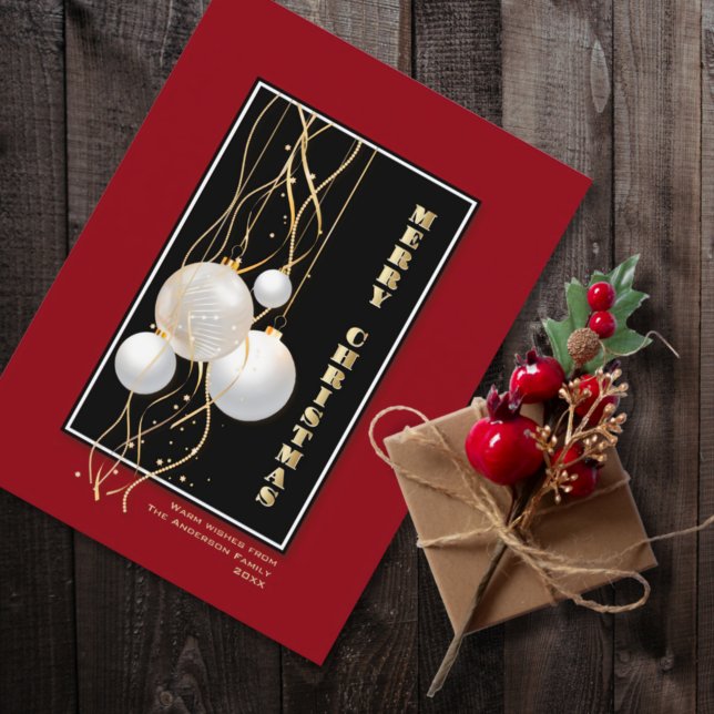Elegant Christmas Decorations Postcard (Creator Uploaded)