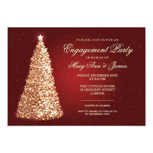 Holiday Engagement Party Invitations 8