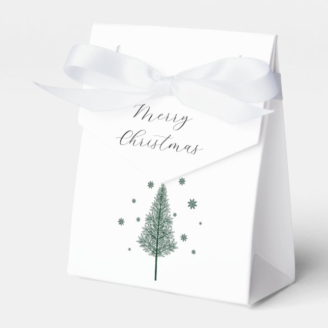Elegant Christmas Favor Boxes (Front Side)
