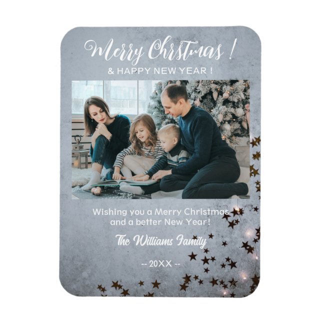 Elegant  Christmas Flexible Photo Magnet (Vertical)