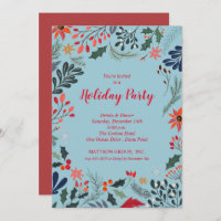 Elegant Christmas Floral Holiday