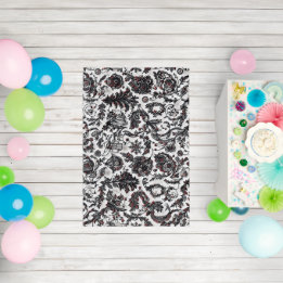 Elegant Christmas floral ornament pattern design Rug