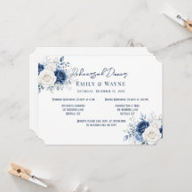 Elegant Christmas Floral Rehearsal Dinner