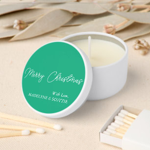 Elegant Christmas Gift Custom Mini Candle Favors