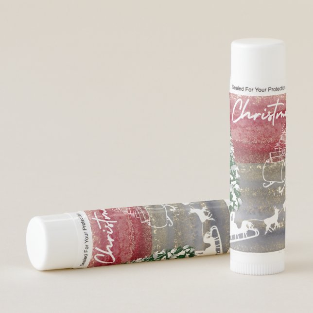 Elegant Christmas Gift  Lip Balm (Front)