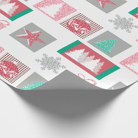 Elegant Christmas Glitter Wrapping Paper
