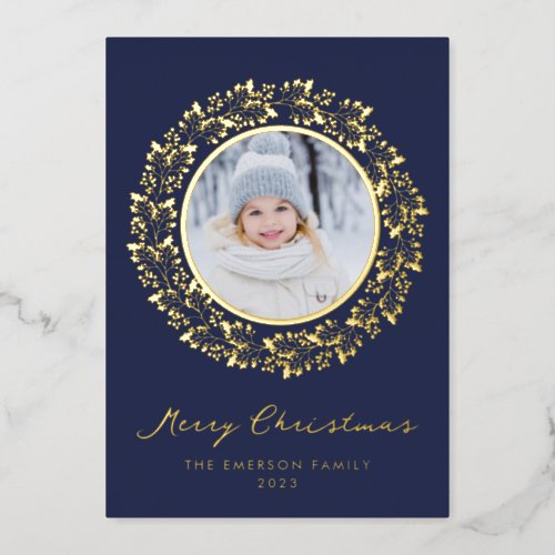 Elegant Christmas Gold Foil Card