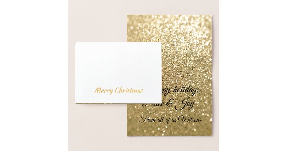 Christmas foil return address labels