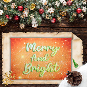 Elegant Christmas green glitter Cloth Placemat