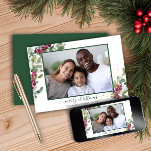 Elegant Christmas Greenery Holiday Photo