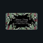 elegant christmas greenery red berries black  label<br><div class="desc">background by freepik.com
elegant christmas greenery with red  berries ,  black label</div>