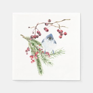 Elegant Christmas Greenery with Bird