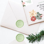 elegant christmas holiday leaf berries green apple wax seal stamp<br><div class="desc">💌 Wax Seals: Enhance your holiday correspondence with our exquisite wax seals. The artful combination of my designs and traditional sealing wax brings an elegant and personal touch to your envelopes and gifts. _____________________________ ***this design is part of a christmas holiday collection*** Step into a world of timeless holiday charm...</div>