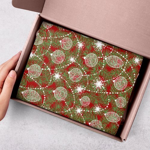 Elegant Christmas Holiday Tree Decorations Tissue Paper