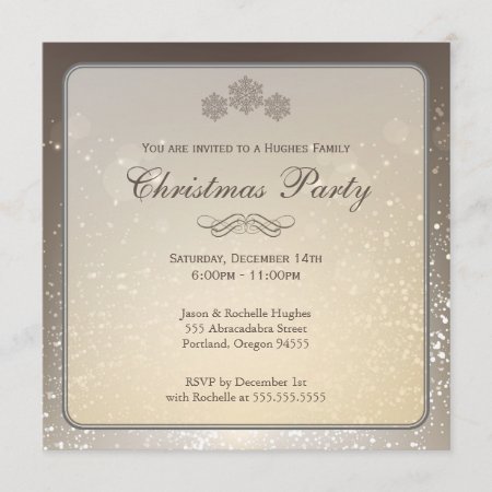Elegant Christmas Invitation