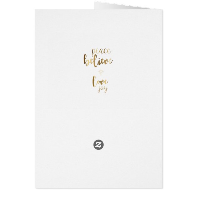 Elegant Christmas Love Photo Card