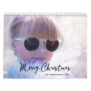 Elegant Christmas Memories Photo Calendar