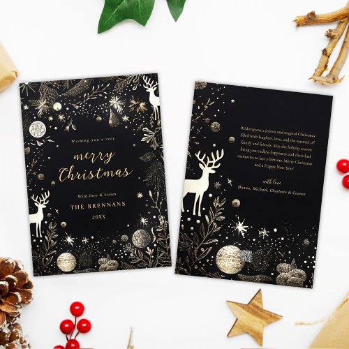 Elegant Christmas Modern Festive Winter Wonderland Holiday Card