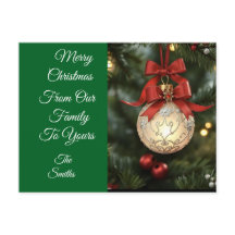 Elegant Christmas Ornament Collection with Red Bow