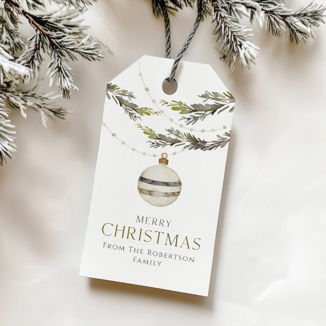  Elegant Christmas Ornament Gift Tags (Creator Uploaded)