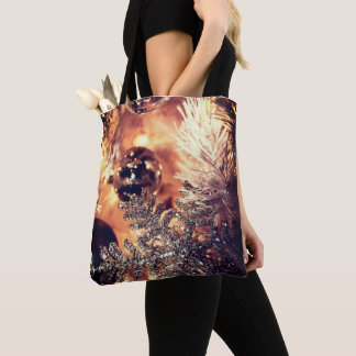 Elegant Christmas Ornament Glow | Festive Holiday Tote Bag