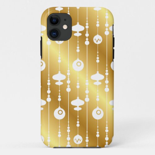 Elegant Christmas Ornament Print iPhone Case