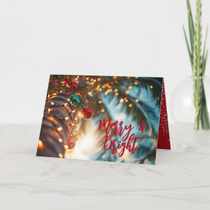Elegant Christmas Palm Tree Holiday Card