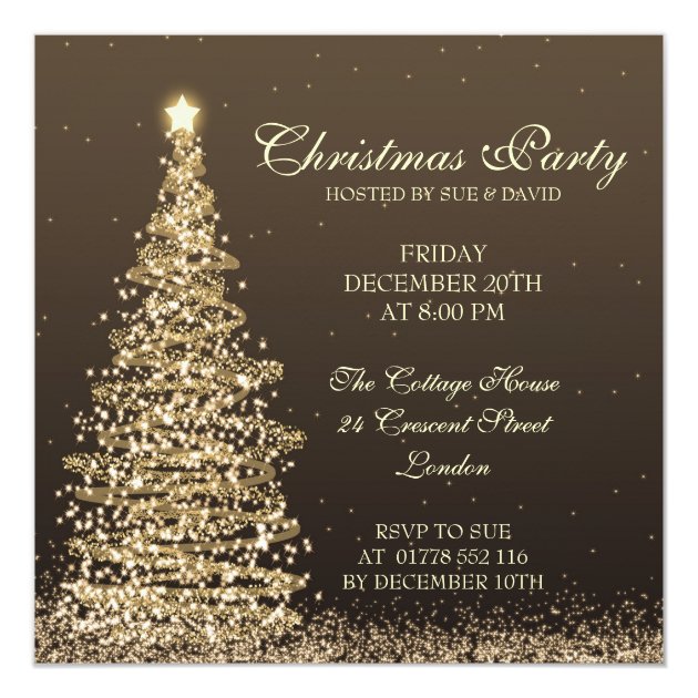 Elegant Christmas Party Invitation