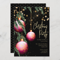 Elegant Christmas Party Custom  Invitation