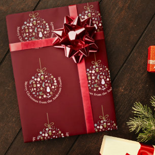 Elegant Christmas Party Festive Holiday Minimalist Wrapping Paper
