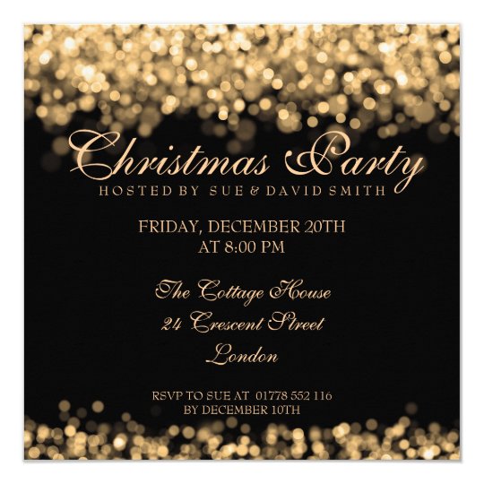 Elegant Christmas Party Invitations 7