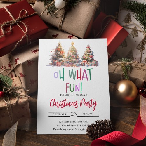 Elegant Christmas Party Holiday Card