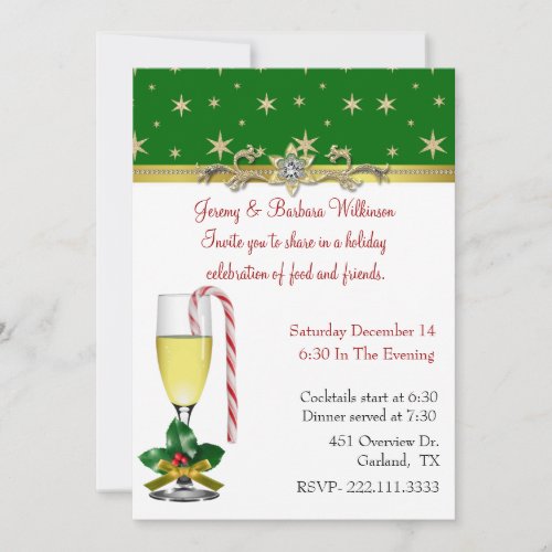 Elegant Christmas Party Invitation