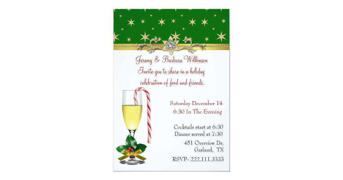 Elegant Christmas Party Invitation | Zazzle.com