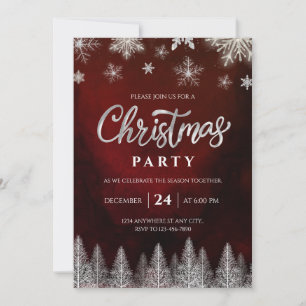 Elegant Christmas Party Invitation