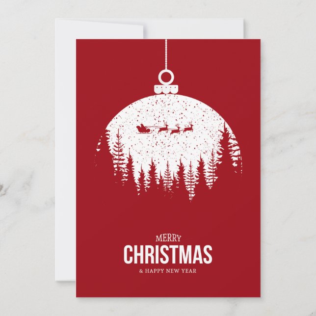 Elegant Christmas Party Invitation (Back)