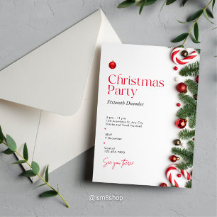 Elegant Christmas Party Invitation