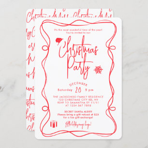 Elegant Christmas Party Invitation