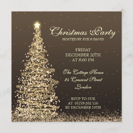 Elegant Christmas Party Invitation
