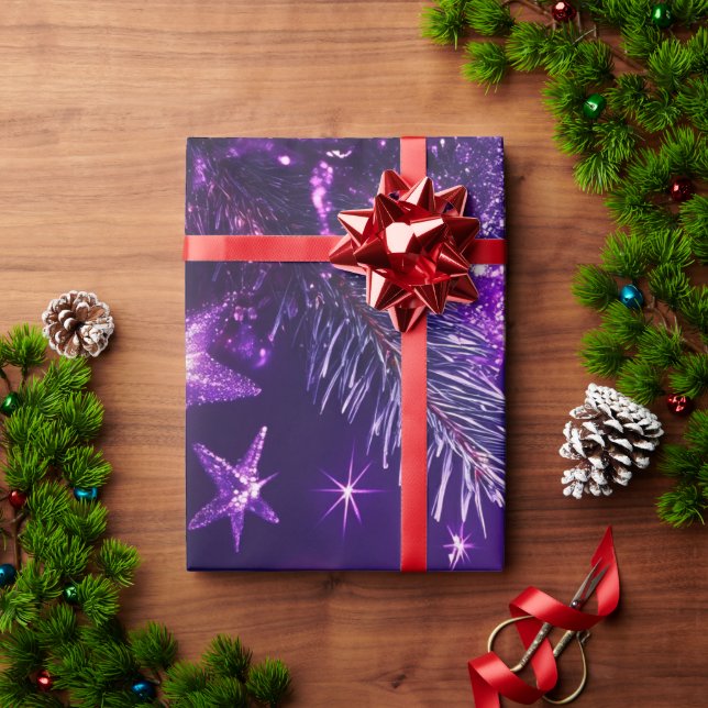 Elegant Christmas Party Modern Wrapping Paper (Holiday Gift)