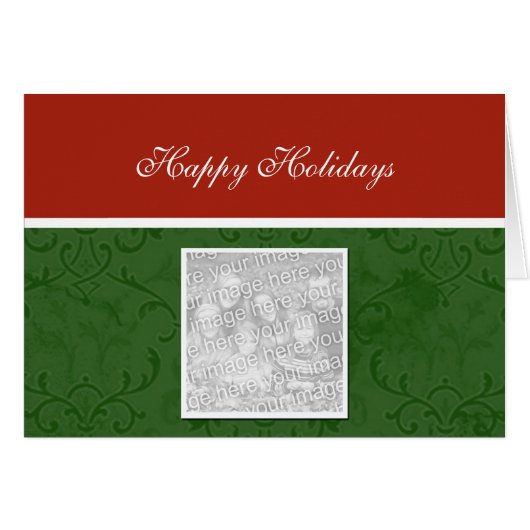 Elegant Christmas Photo Greeting Cards (Front Horizontal)
