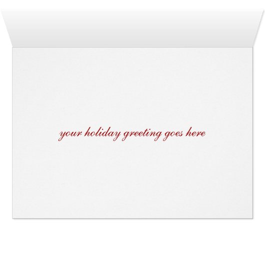 Elegant Christmas Photo Greeting Cards (Inside Horizontal (Bottom))